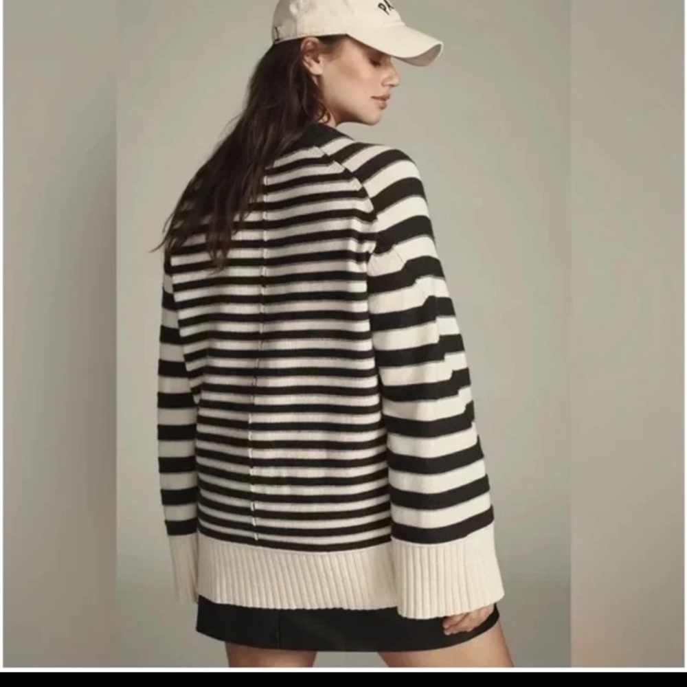 Anthropologie Maeve The Chandler Crew-Neck Relaxed Pullover Sweater
sz Medium - Picture 6 of 12